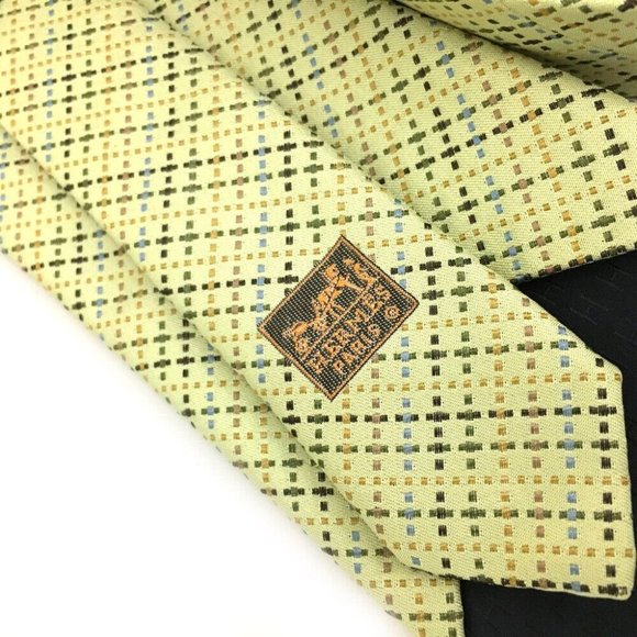 509132S Hermes Tie Multicolor 100% Silk - Picture 1 of 8